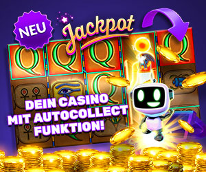 Bounty Bot Roboter vor Casino Slot Machine