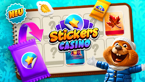 Casino Game mit dem neuen Sticker Sammel Spaß Feature und neuen Sammel Alben