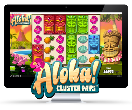 Spielansicht der Slotmachine Aloha!