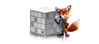 Sudoku Icon der Rate-Fuchs App