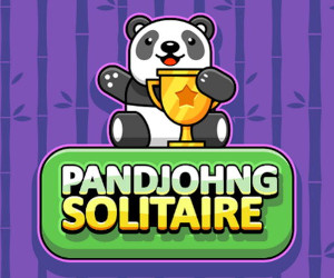 Panda mit Pokal vom Spiel Pandjohng Solitaire