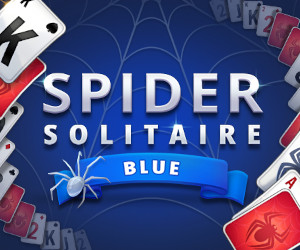 Solitaire Karten vom Spiel Spider Solitaire Blue