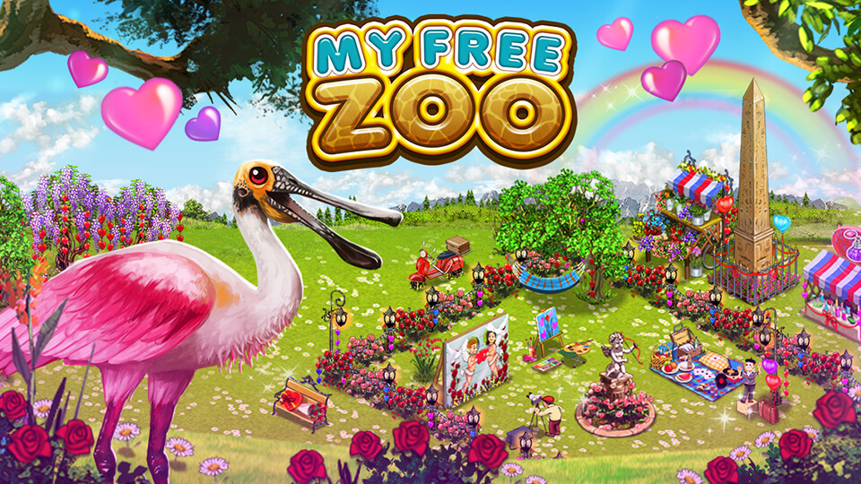 My Free Zoo Teaser Grafik für Valentinstags Content
