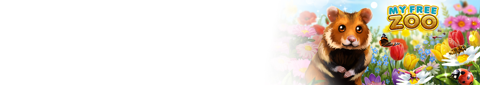 My Free Zoo Hero Grafik ein fröhlicher Löwe sitzt auf einer grünen Wiese im Zoo