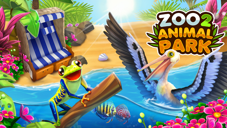 Zoo 2 Animal Park Hero Grafik für den neuen Sommer Season Pass