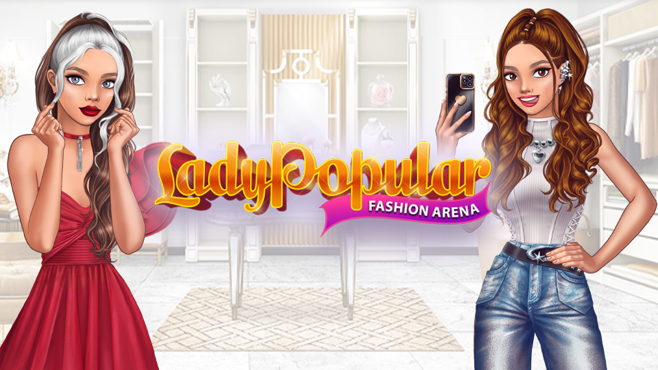 Lady Popular Kleidungs Game Menschen in schönen Kleidern und Accessoires
