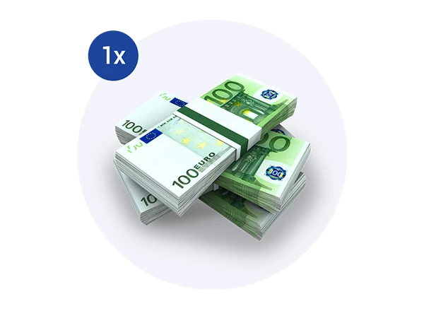 300.000 € im Jackpot: 10 Jahre lang 2.500 € monatlich auf Ihr Konto!
