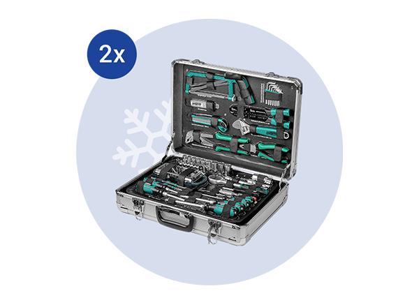 Mannesmann Werkzeugkoffer, 124 Teile