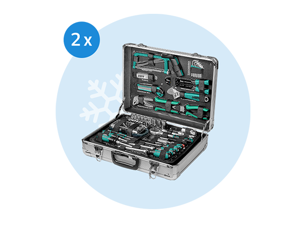 Mannesmann Werkzeugkoffer, 124 Teile