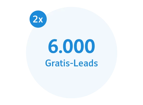 2x 6.000 Gratis-Leads