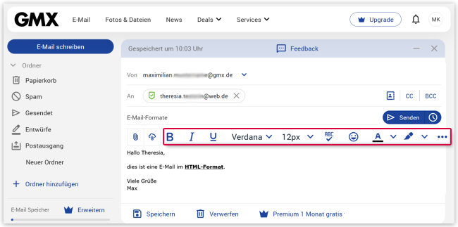 E-Mail im HTML-Format