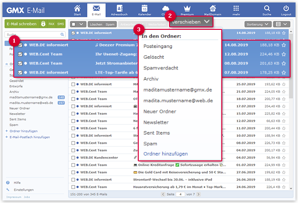 EMAILS VOM LOKALEN ORDNER NACH POSTEINGANG VERSCHIEBEN visual data 4