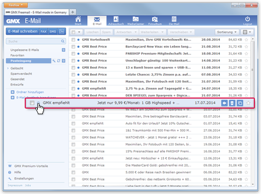 Gmx Gesendete Mails Werden Nicht Angezeigt Iphone E-Mail markieren - GMX Hilfe