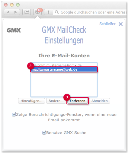 gmx mailcheck safari