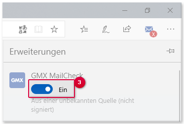 MailCheck aktivieren