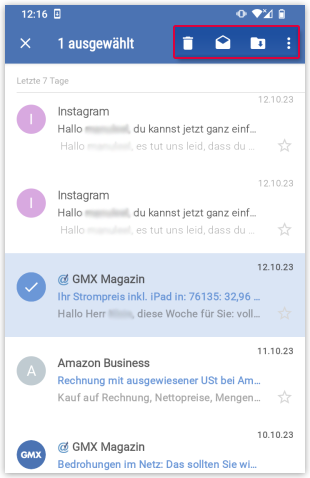Suchergebnisse bearbeiten