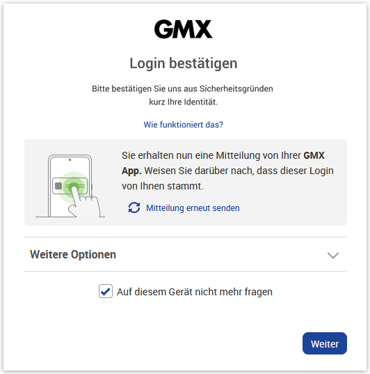 Auf diesem Gerät nicht mehr fragen