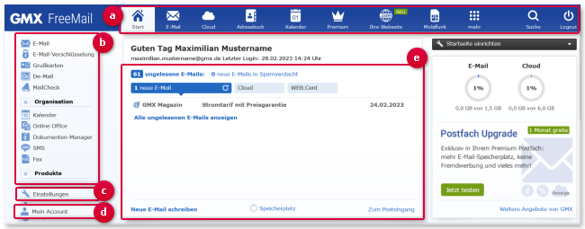 Ihr Postfach in der Übersicht
