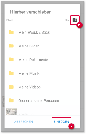 Element verschieben