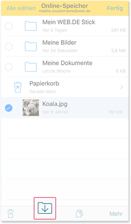 Element verschieben