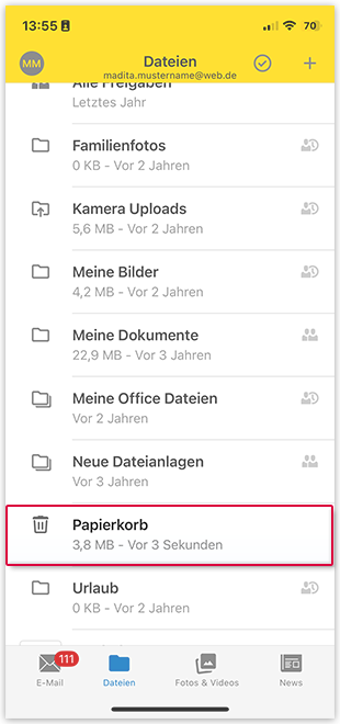 Papierkorb