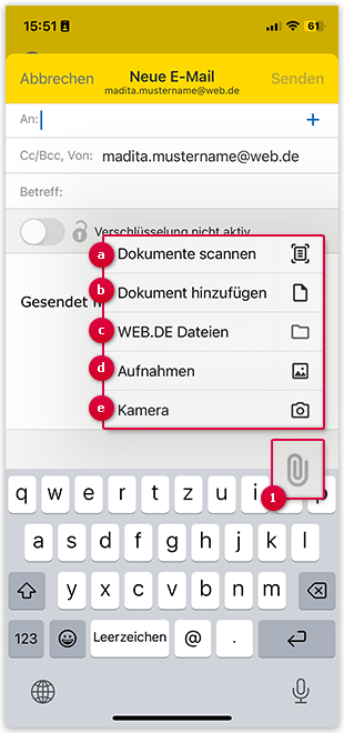 Dateianhang hinzufügen