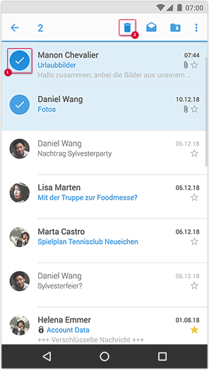 Mail löschen