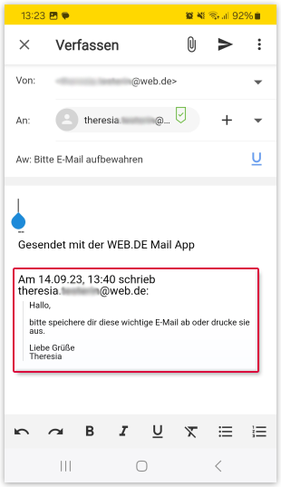 E-Mail verfassen