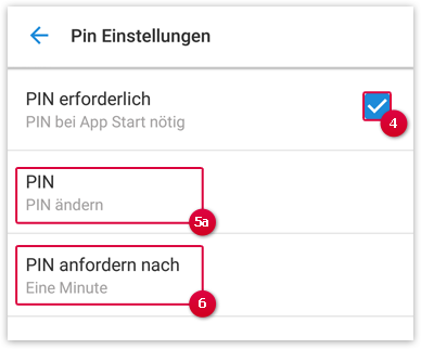 PIN-Schutz in der WEB.DE Mail App für Android aktivieren - WEB.DE Hilfe