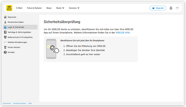 Per Mail App bestätigen