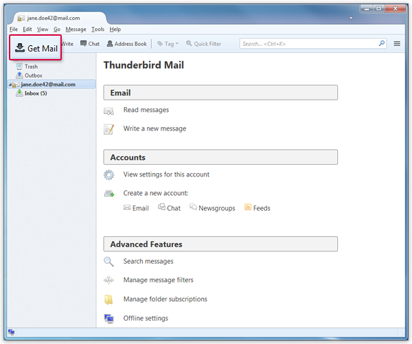 setting up mac mail in thunderbird