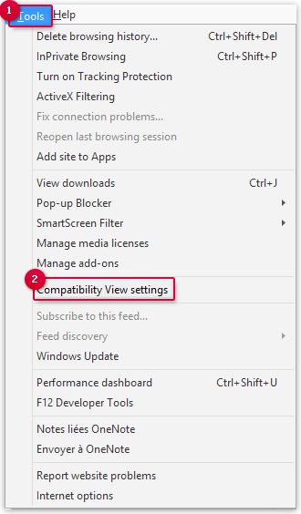 Deactivating the Compatibility View