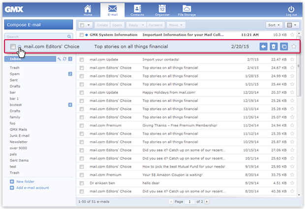 Marking e-mail - GMX Support