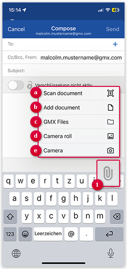 Dateianhang hinzufügen