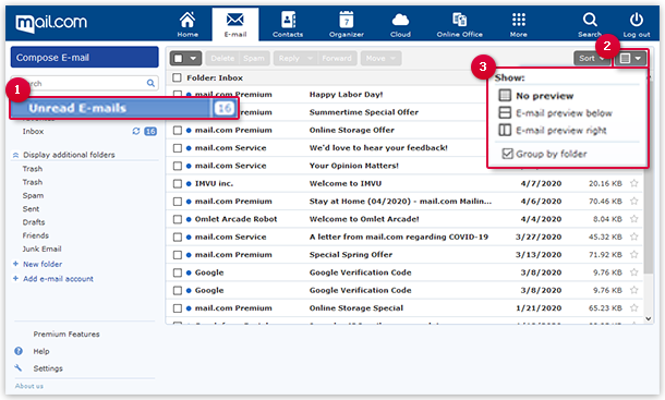 How to deactivate sorting by folder