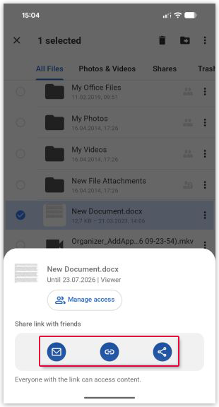 Share options