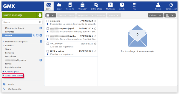 Mail Collector configuración