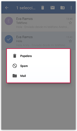 Mail als Spam markieren
