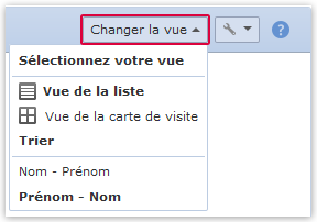 Changer la vue
