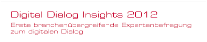 Ver&ouml;ffentlichung der ersten branchen&uuml;bergreifenden Expertenbefragung zum digitalen Dialog