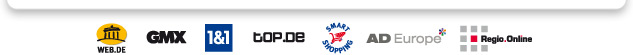 WEB.DE - GMX - 1&1 - top.de - Smart Shopping - AD Europe - Regio Online
